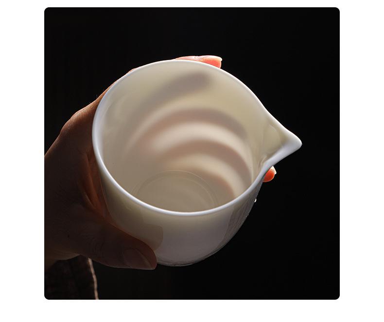 Jade White Porcelain Gongfu Tea Set: Elegant Gift for Anniversaries and Business Events