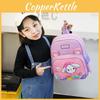 Charming Preschool Backpack For Kids Soft Nylon Material With Animal Print Design