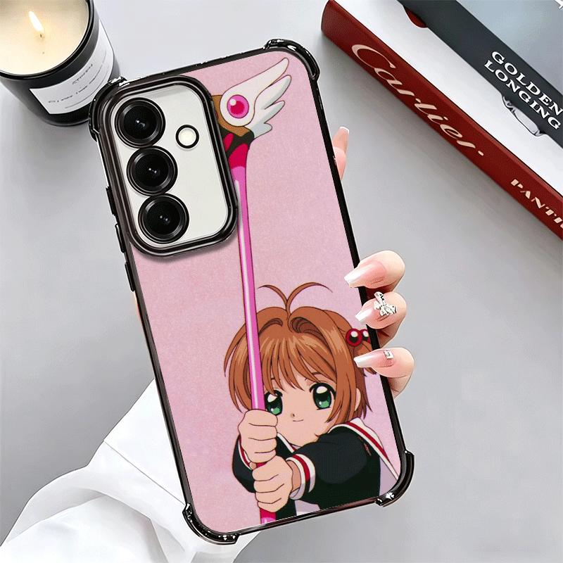 CardCaptor Sakura Anime Plating Phone Case For Samsung A17 A07 A37 A57 A16 A56 A15 A55 A14 A54 A13 A53 A26 A36 A25 A35 A24 A34 A