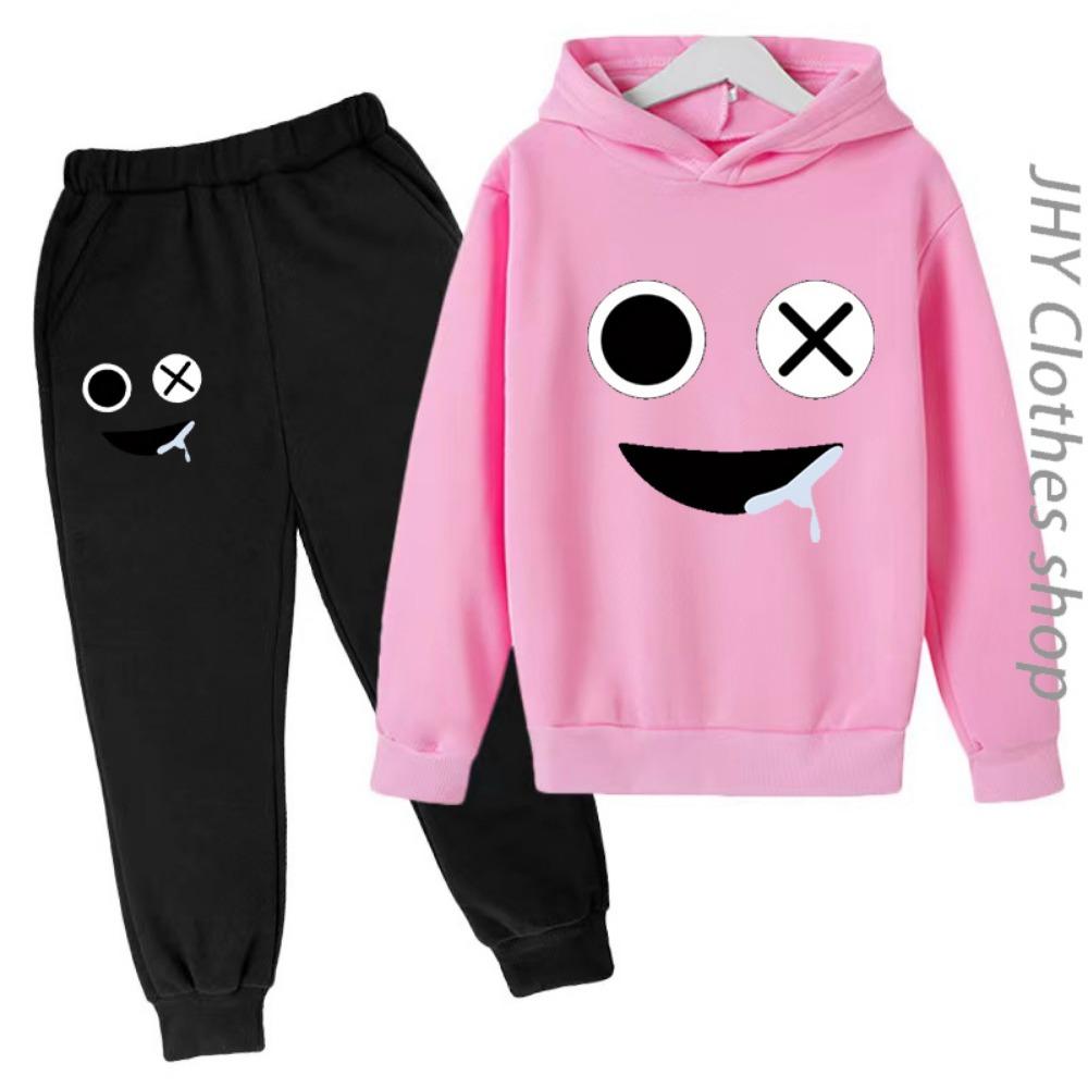 Children Set Boys Girls Kids Clothing Sweatshirt 3-12 Years Toddler Printing Spring Sports Leisure Time Hoodies