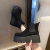 Quality Crystal Platform Ankle Boots Women's High Heels Luxury Shoes Winter Fad Elegant Chelsea Boots New Dress Cozy Mujer Botas