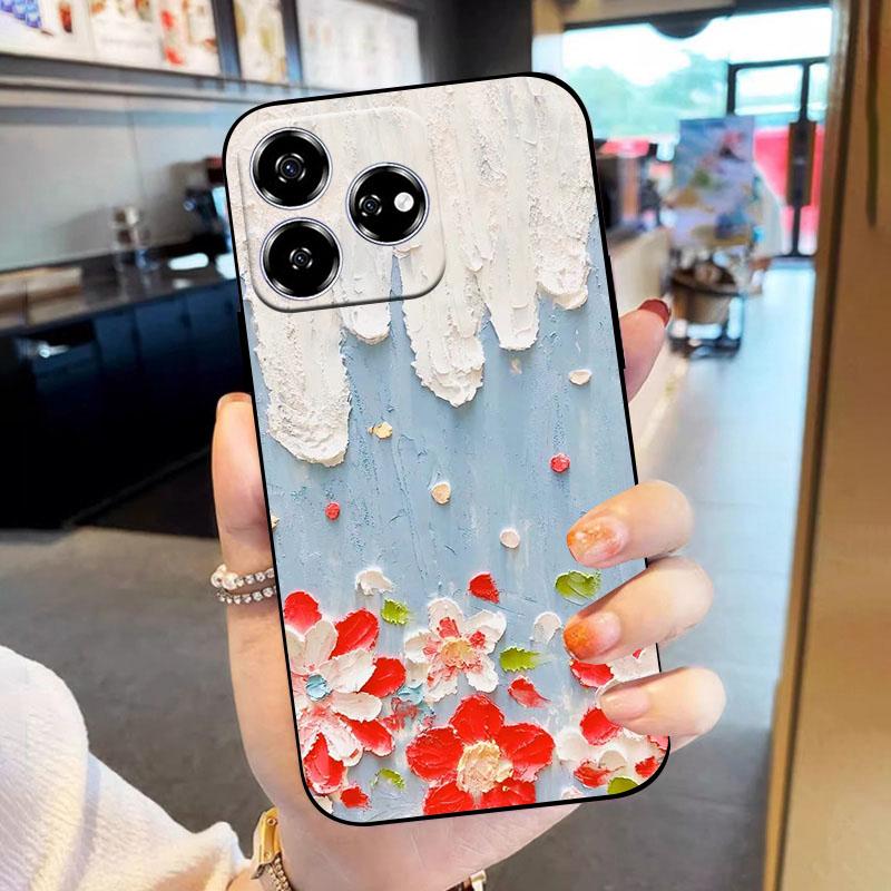 For ZTE Blade V60 Axon60 4G Phone Case Z2356 Soft Silicone Shell Coque For ZTE Nubia V60 Back Cover Black TPU Fundas Phone Bag