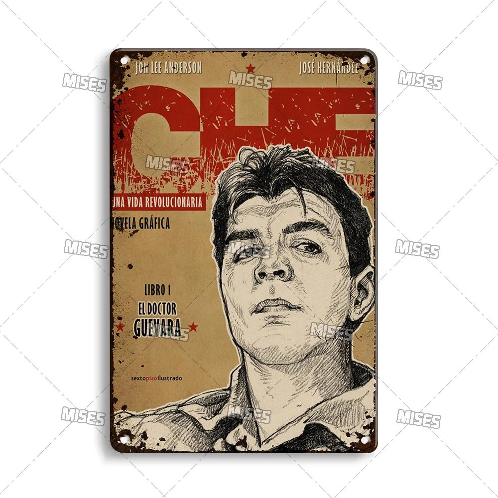 MISES 2008 Klassisk Film Che Guevara Metallaffisch Gammal Metallplåt Retro Metallplatta Väggplatta Hemklubb Industriell Dekor