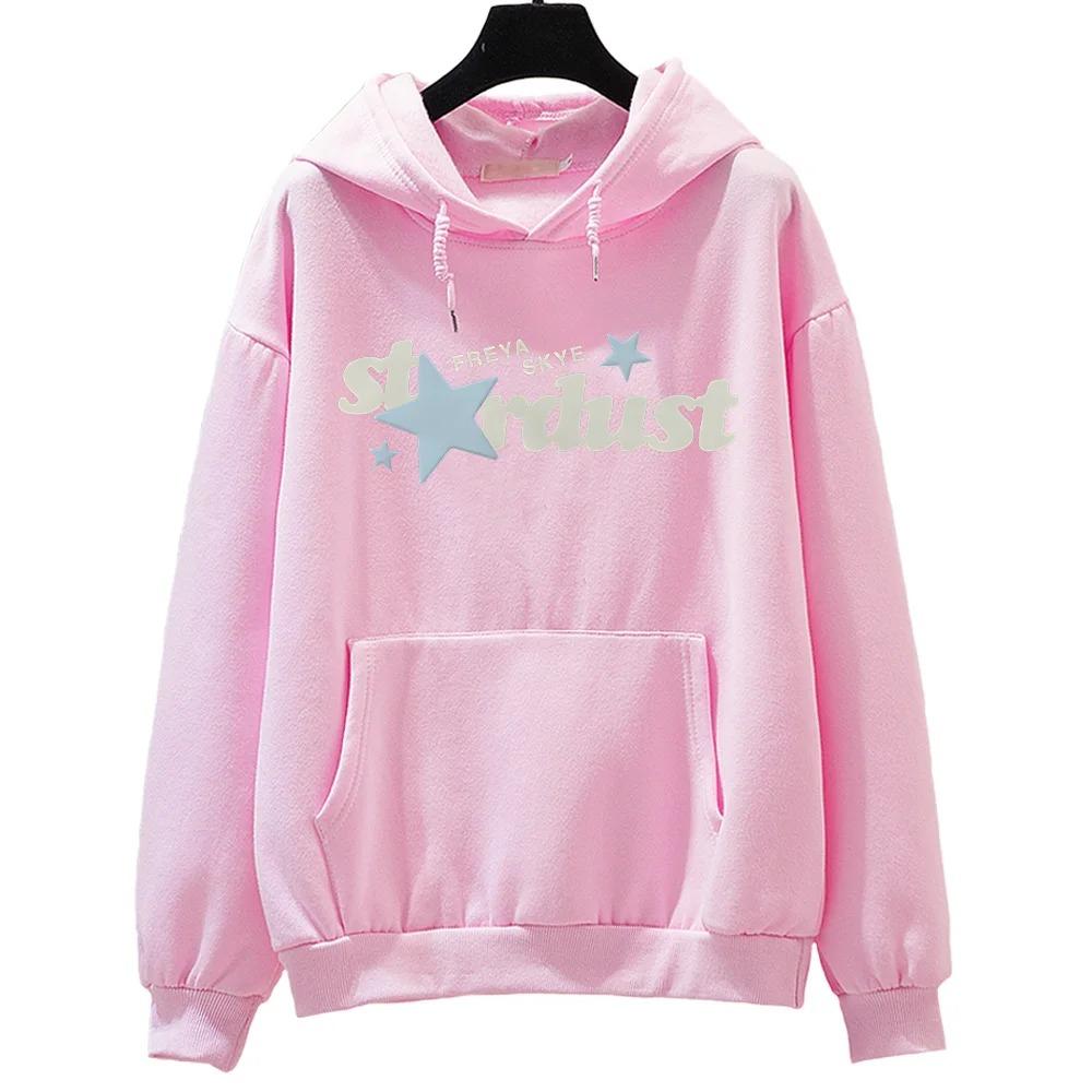 Freya Skye Stardust Hoodie Men Women New Long Sleeve Sweatshirt Autumn Winter Fashion Casual Clothing Loose High Street Pullover