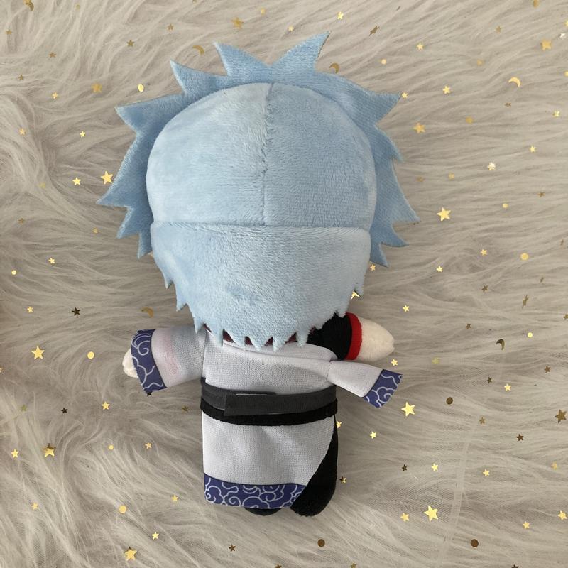 Anime Gintama Sakata Gintoki Cosplay Plush Doll Toy Cute Soft Stuffed Pillow Kids Fans Christmas Gift 20cm