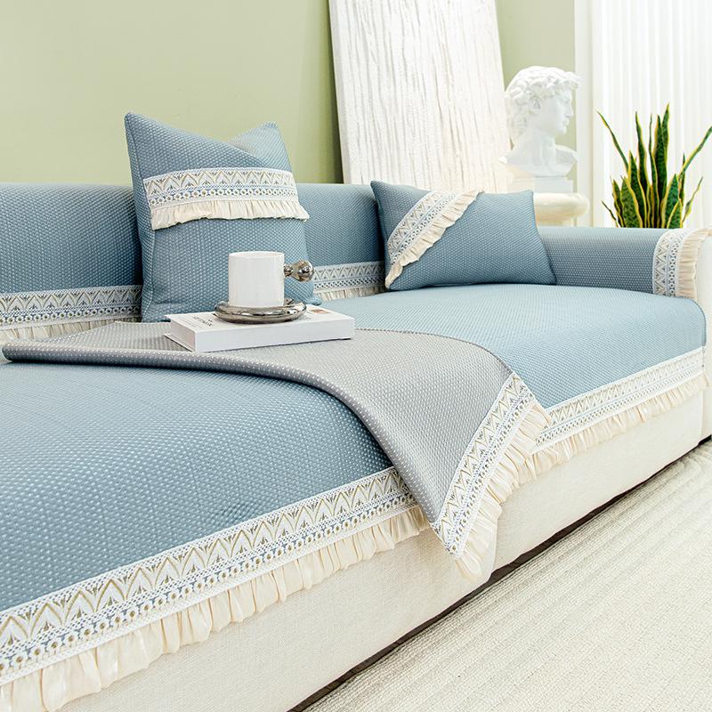 Sofakissen Sommer Hochwertige Sofamatte Rutschfest Schmutzabweisend Kühle Haptik Sofabezug Sofabezug All-Inclusive