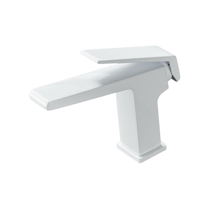 BAKALA Basin Sink Bathroom Faucet Deck Mounted Hot Cold Water Basin Mixer Taps Matte Black Lavatory Sink Tap Crane