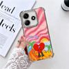 Bad Bunny Heart Plating Phone Case For Xiaomi Redmi Note 14 15 Pro Plus 13 12 11 11S 11T 10 9S 9 5G Anti-Fall Airabag Cover