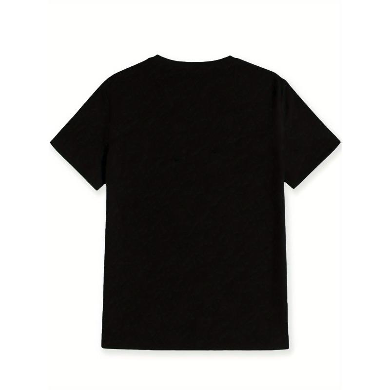 European sizes Men'S Black Casual Crew Neck T-Shirt with "Emotional Support Animal" Print - Soft, Breathable Fabric, Perfect for Spring & Summer