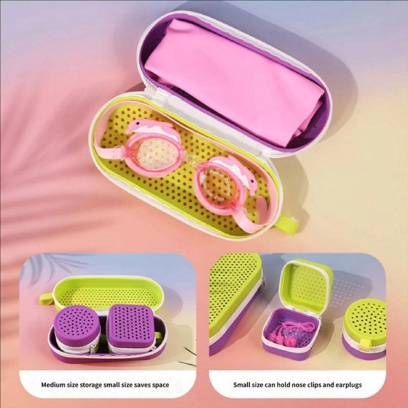 Silicone Swim Goggles Case With Ventilation Hole Sunglasses Bag For Diving Surfing And Beach Vacation Storage