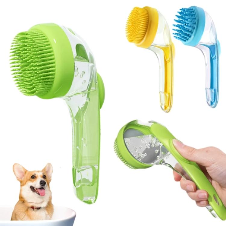 Long Handle Pet Bathing Brush Silicone Dogs Cats Cleaning Massage Brush Grooming Comb