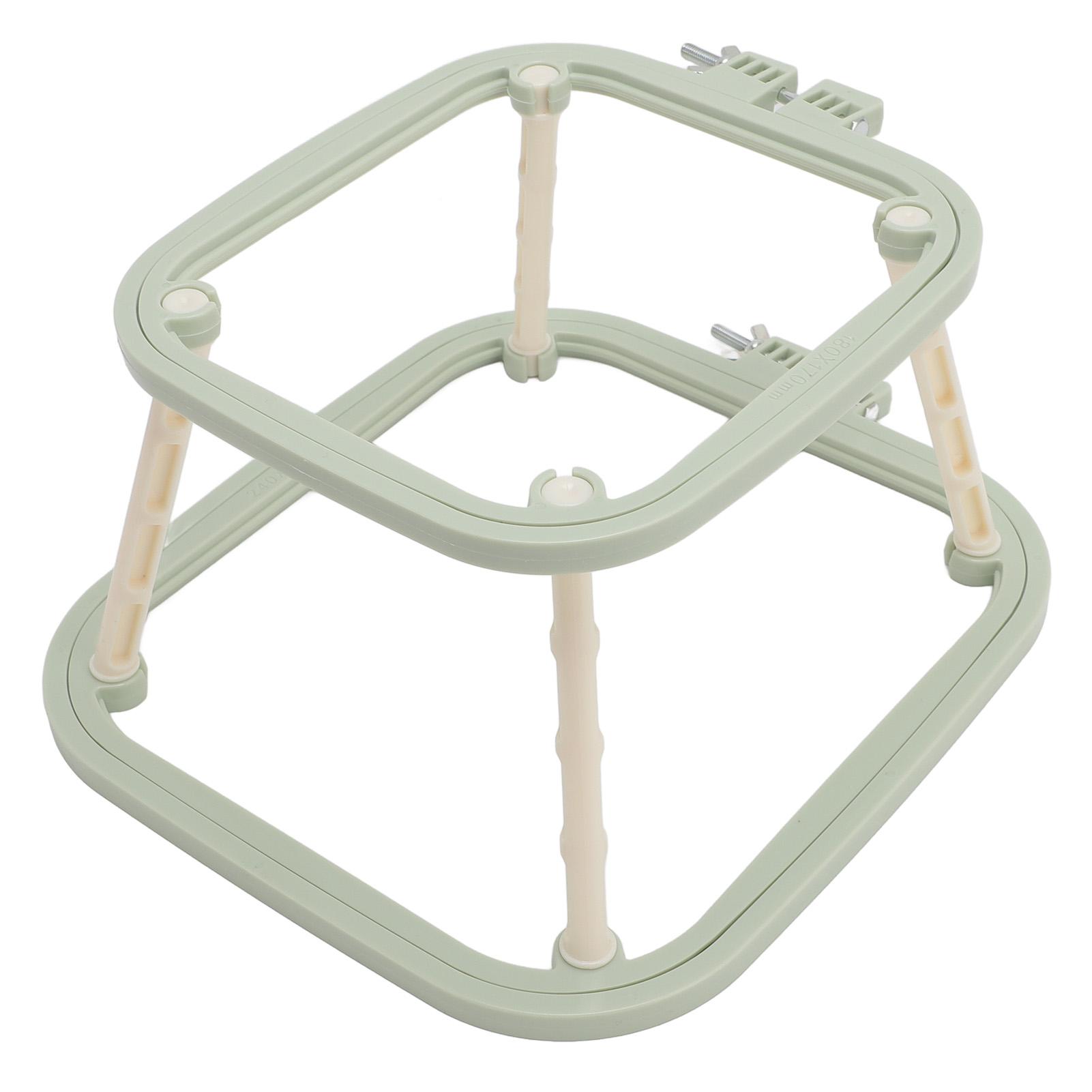 

Двухслойная пяльцы для вышивания, подставка для пялец, регулируемая, встроенный держатель для рукоделия из АБС-пластика зелёный