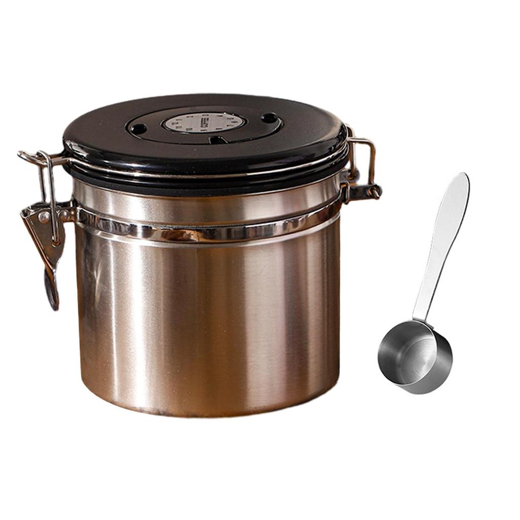 Coffee Container, Household Coffee Bean Sealed Storage Tank Tool, Tea Sugar Canisters, Airtight Storage Tank