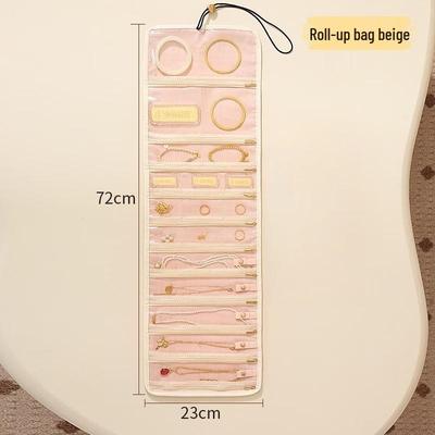 MDNGMDNG Elegant Jewelry Roll-Up Storage Bag