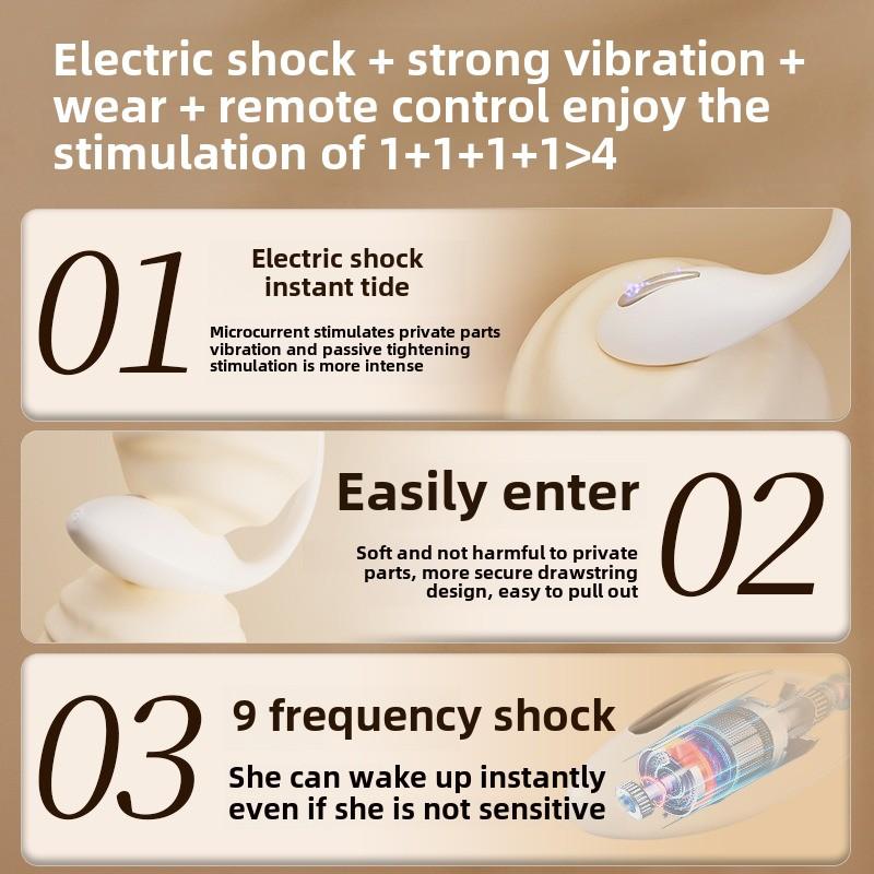 A5 Small Electric Magic Intelligent Electric Shock Vibration Jumping Egg APP Small Program Off-site Remote Control Wear Adult