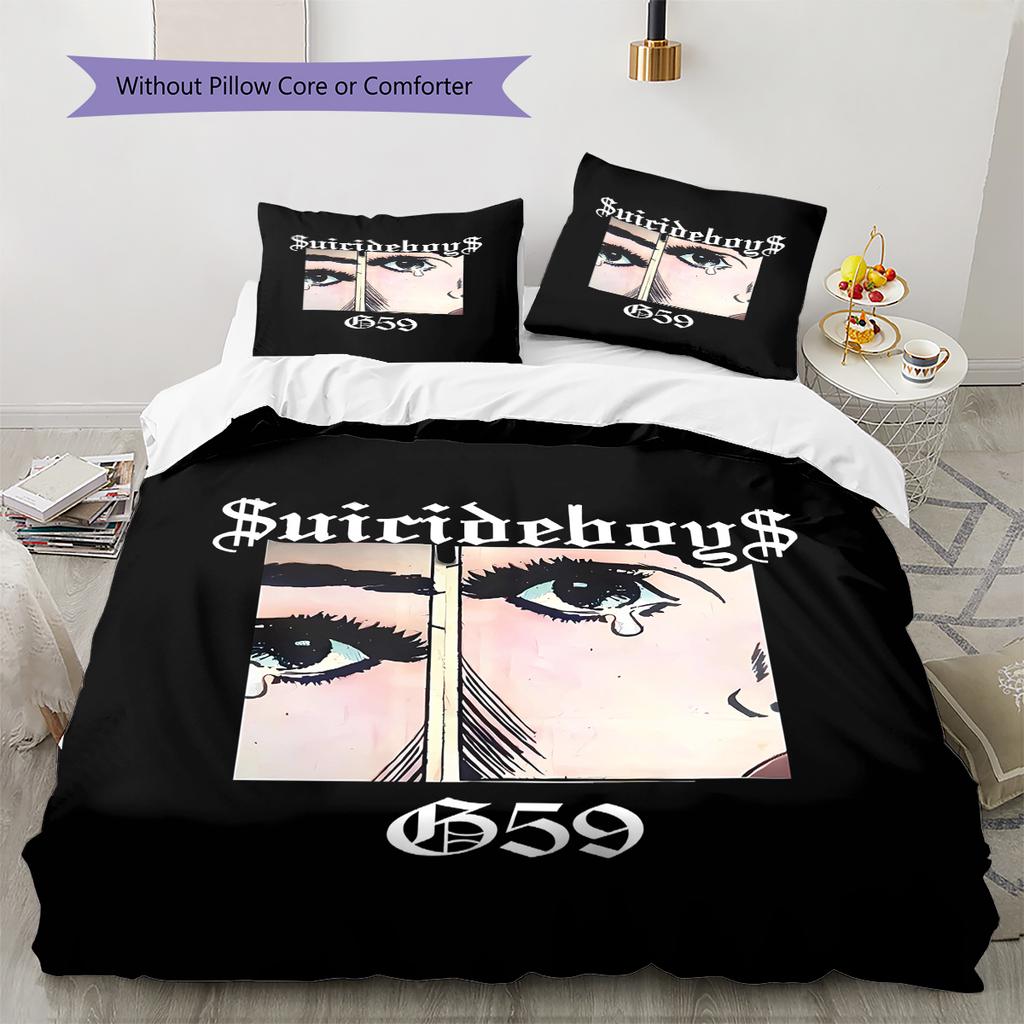 $uicideboy$,ALF Patroon Beddengoed,Dekbed Set Dekbedovertrek Kussensloop Huis Verjaardagscadeau (1 dekbedovertrek + 2 kussenslopen, zonder binnenkussen)