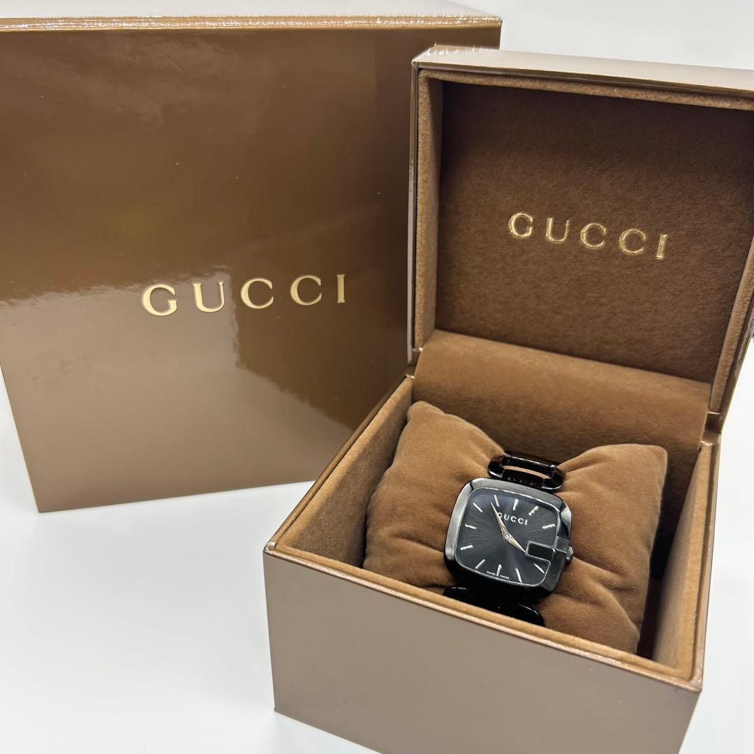 Used New battery GUCCI 125.4 wristwatch ladies bracelet watch gucci