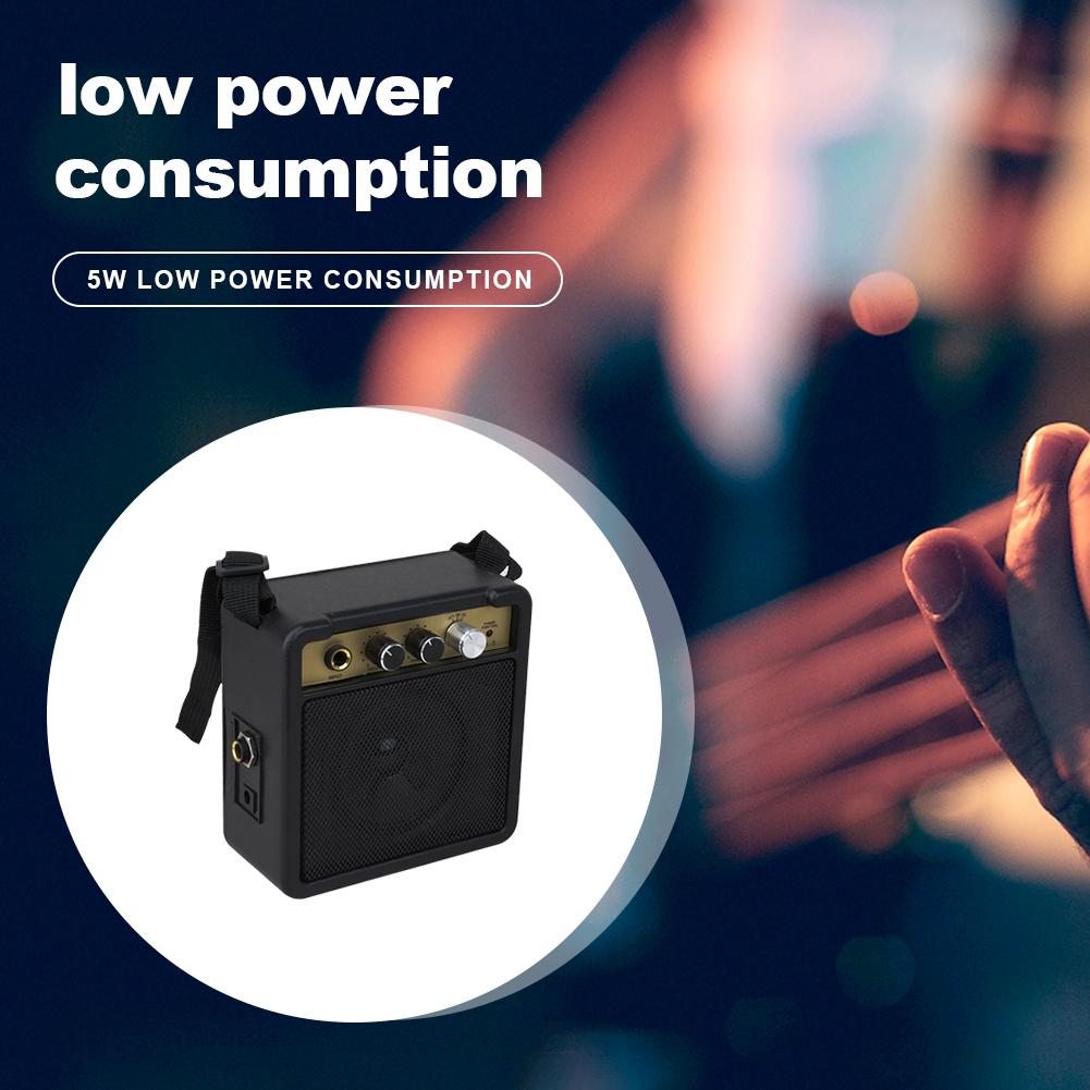 Guitar Amp Speaker Portable Acoustic Guitar Amplifier 5W Low-power Consumption with Back Clip Musical Instrument Accessories China Mainland