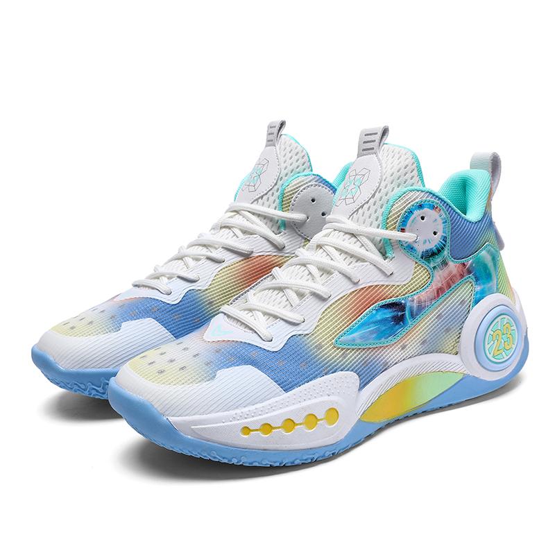 Professional basketball shoes men  new junior high school students youth breathable sports shoes anti-slip wear