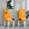 Halloween Themed Chair Cover Soft Comfortable Dust-Proof Snug-Fit Decorative Seat Cover Hotel Event Home Festivity Chair Cover