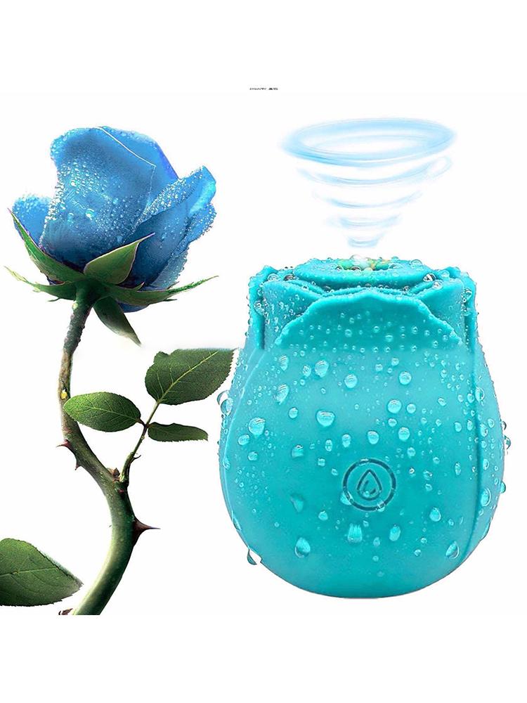 Rose Shape Vagina Sucking Vibrator Clitoral Stimulator Oral Licking Nipple Sucker Sex Toy for Women