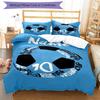 3pcs Custom Name Soccer Bedding Set Duvet Cover Closure Includes 1 Duvet Cover & 2 Pillowcases, Soft and Comfortable for All Seasons.