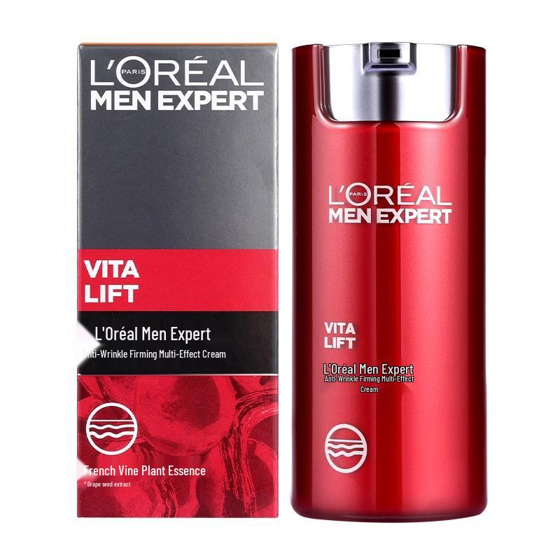L Oréal Men Expert Vita Lift Укрепляющий крем против морщин 50 мл – Увлажняющий осветляющий лосьон для кожи