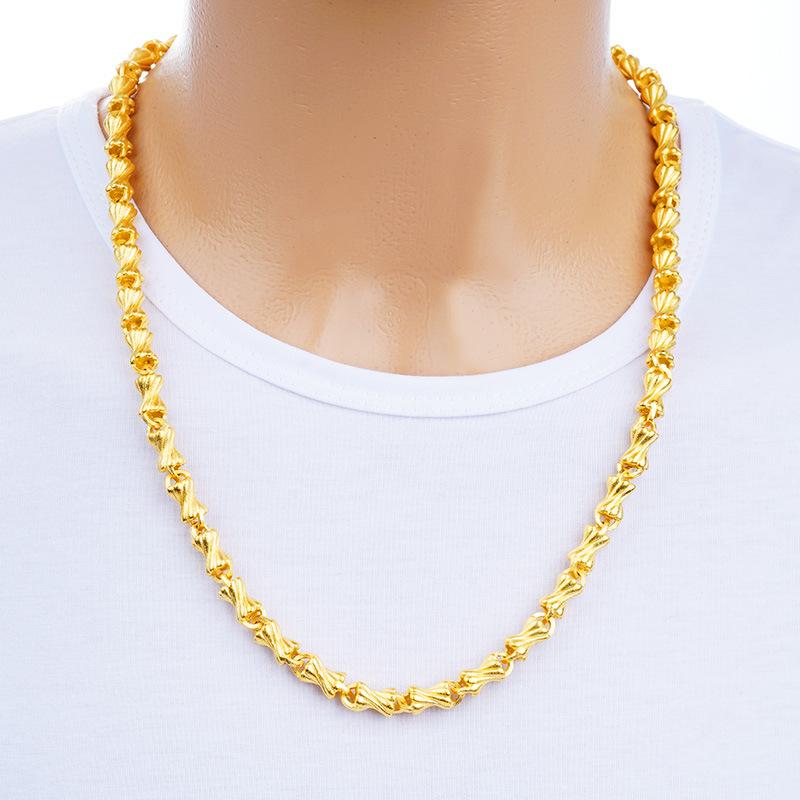 Sand Solid Necklace Sand Gold Jewelry Car Flower Candy Necklace Accessories Gift