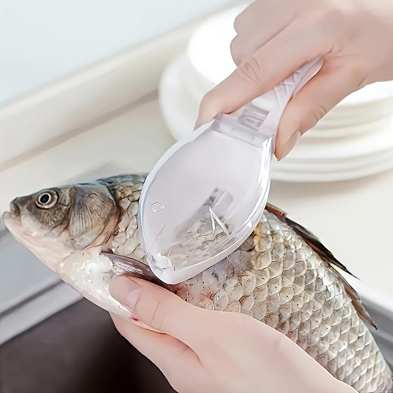 Kitchen Fish Scale Remover with Storage Box, Easy To Clean, Suitable for Catering, Efficient Fish Scale Cleaning Tool