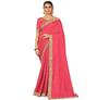 TreegoArt Mode Damen Vichitra Seide Booti Arbeit Partykleidung Saree Mit Unvernähtem Blusenteil