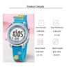 Fashionable and cute cartoon dinosaur silicone strap LED screen children's electronic watch, suitable for daily wear and Christm