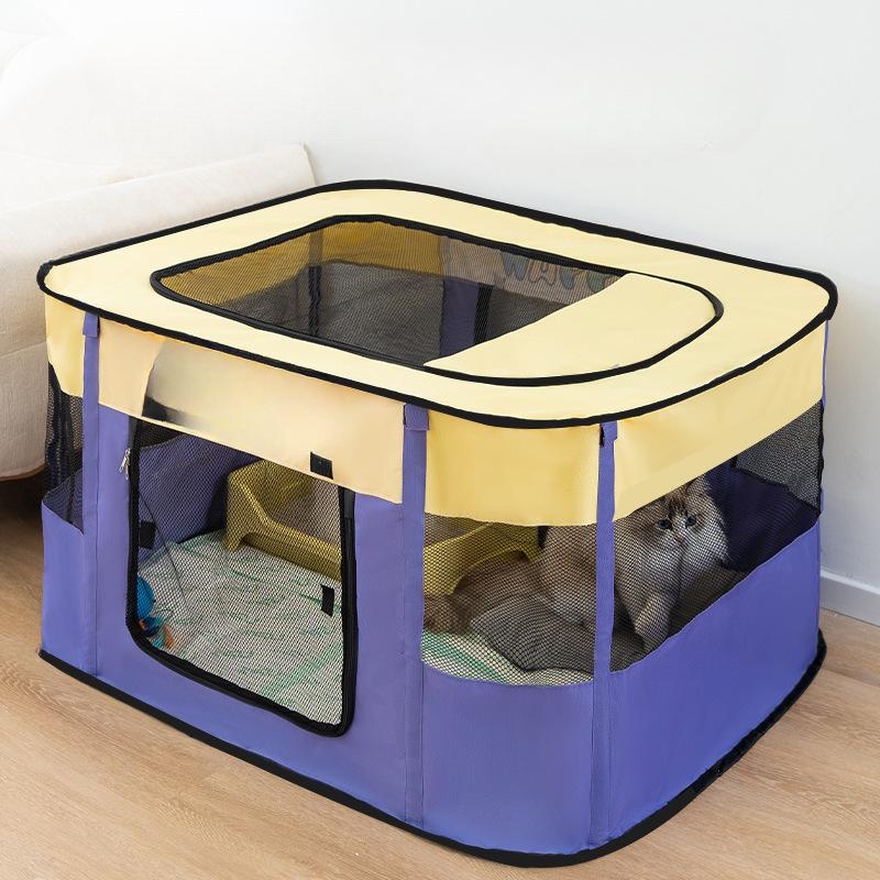 Spring and Summer Large Space Cat Special Contrasting Color Pet Cat Delivery Room Production Tent Waiting Cat Kennel and Kennel