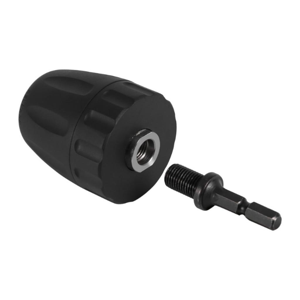 0.8-10mm Mandrin de găurit fără cheie Instrument de conversie Adaptor 3/8"-24UNF cu tijă hexagonală Tijă hexagonală 1/4 inch Rapid