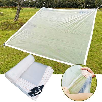 Transparent Outdoor Tarpaulin 0.1mm PE Rainproof Garden Plant Cover Gazebo Pergola Canopy Dog Pet Window Windproof Awning