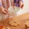 Four-Leaf Resistant Table Mat with Wood Base - Suitable for Pans, Bowls & Plates, Anti-Scald Coaster for Dining Table Protection