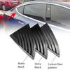 For Tesla Model 3 Rear Side Window Louver Trim Cover 2019 Model ABS Black Carbon Fiber Pattern Triangular Window Vent Sporty Exterior Modification