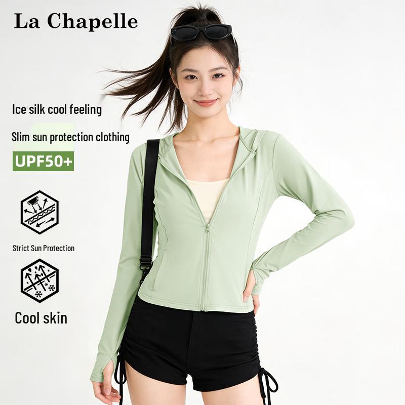 La Chapelle Women s UPF50+ Ice Silk Hooded Sun Protection Jacket L