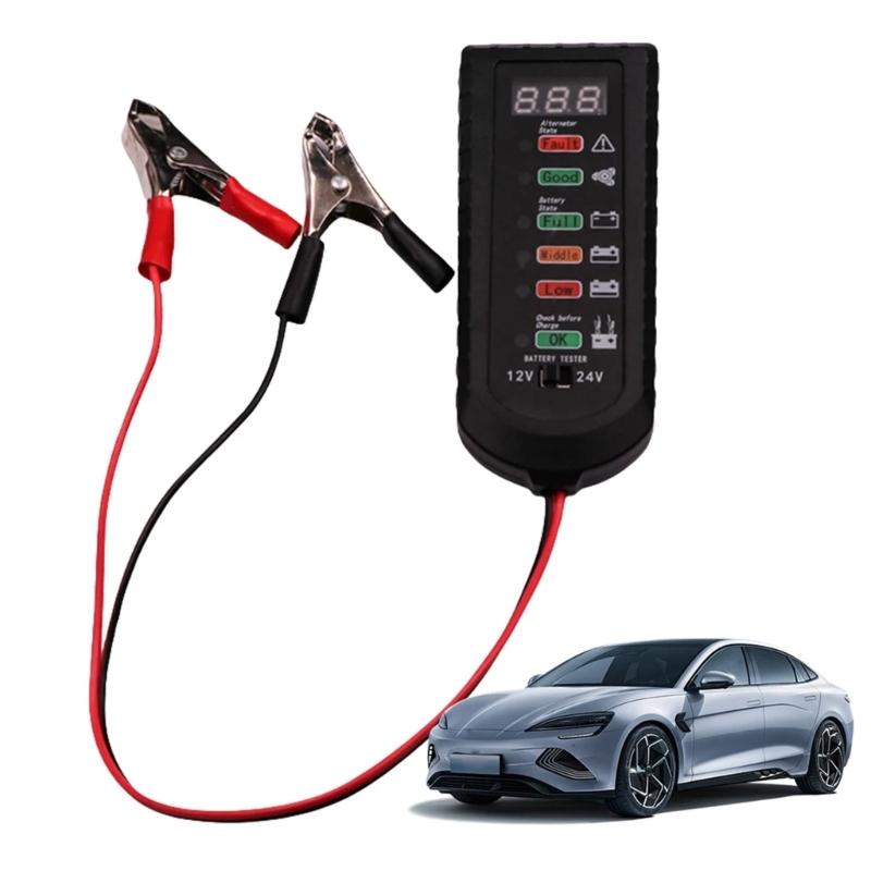 Portable Car Battery Analyzers AC Tester for Vehicles Trucks Featuring High Precisions ABS Housing Enhances Cooling Syst