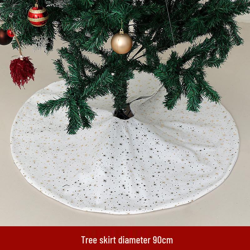 Creative Cartoon Print Christmas Tree Skirt - Festive Home & Party Decoration