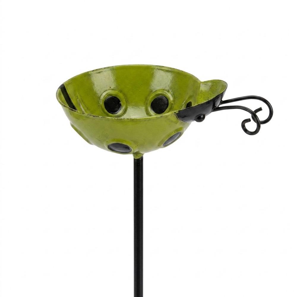 Rust-resistant Bee Watering Station Iron Art Metal Garden Stake Bird Bath Stake Outdoor Backyard