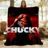 1pc Chucky Outdoor Blanket Lightweight Flannel, Soft & Warm, All Season Use for Sofa, Outdoor, Camping, Living Room, Office, Chair