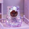 Glitter Capybara Bear Squishy Fidget Toy Colorful Sensory Stress Balls For Anxiety Relief,Squishy Ball Fidget Toy For Kids Adult