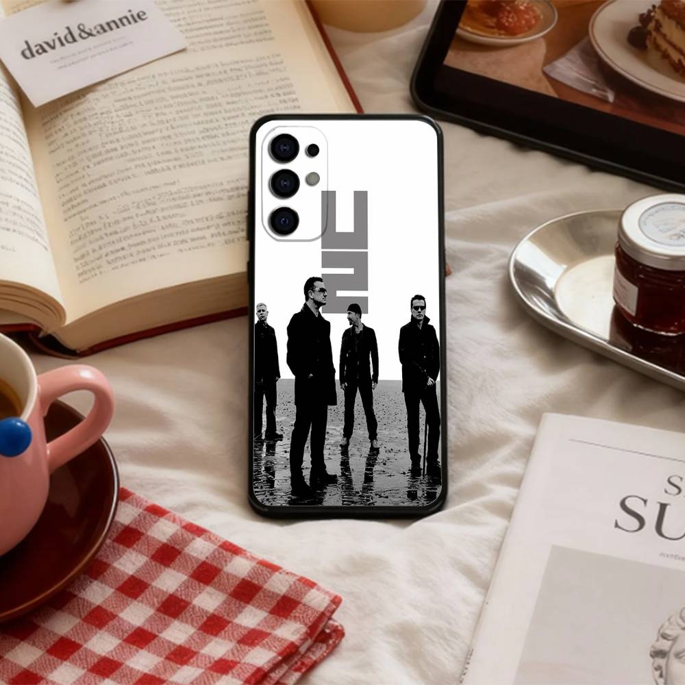 Etui Na Telefon Band U-U2 Do Samsung S 25,24,23,22,30,21,10,9,Ultra,Plus,Lite,FE,4,5 G Miękkie Czarne Etui