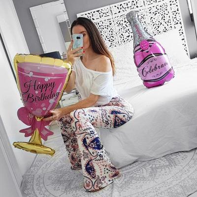 Ziua de naștere Decorare petrecere de nuntă Balon Sticla de whisky Forma de sticlă Film mare de aluminiu Balon tematic Scenă Creativ Decoratiuni Balon