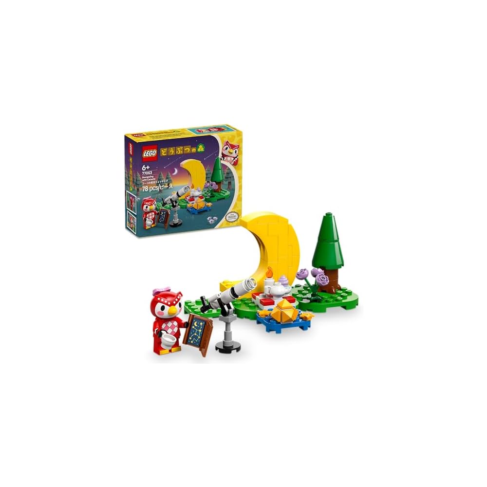 

LEGO Animal Crossing Flick s Stargazing Toy Set Building Blocks Educational Play for Kids Ages 6-9 77053