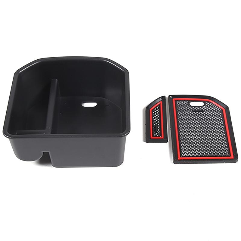 

For VW Volkswagen T-Roc T Roc 2018- Armrest Storage Multi-grid Pallet Container Phone Case Box Cover Accessories чорний