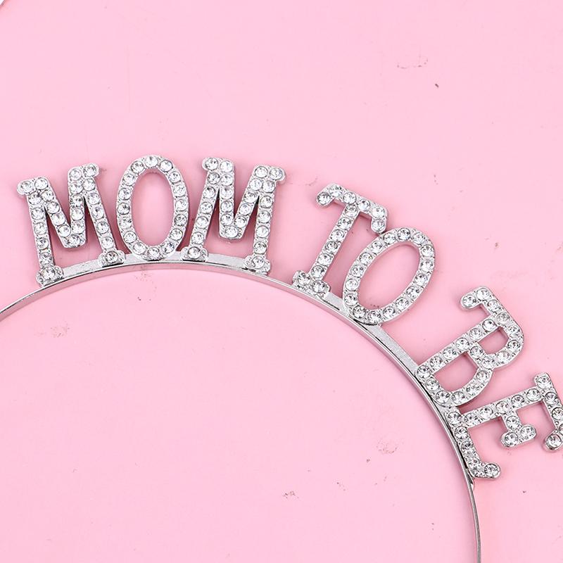 Rose Golden Silver Color Mom To Be Tiara Crown Headband For Party Decorations