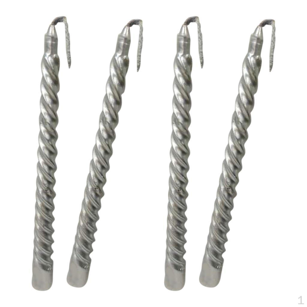19.5cm 2pcs Twisted Spiral Taper Colour Candles