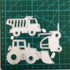 Site Truck Forklift Truck Design Style Metal Cutting Die Stencil for DIY Scrapbooking Album Photo Embossing Paper Card Craft Decor