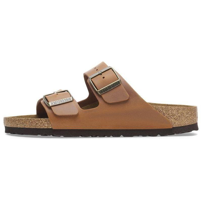 Birkenstock Arizona Износостойкие Износостойкие Шлепанцы Унисекс Коричневые Обычные 1028272 44